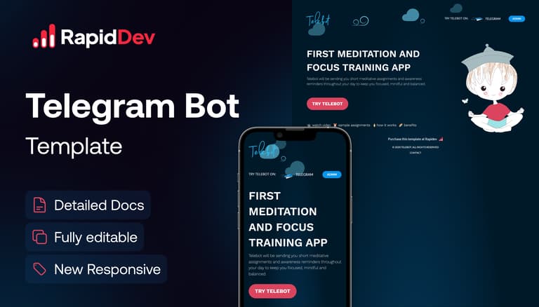 Telebot - Telegram Bot Template | Bubble