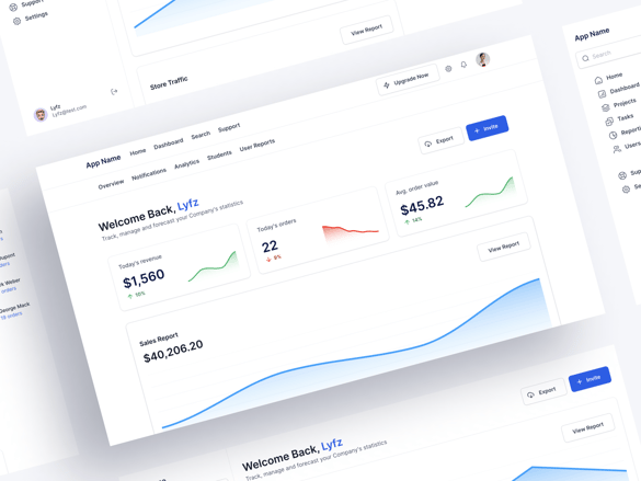Essential Dashboard Kit Template | Bubble